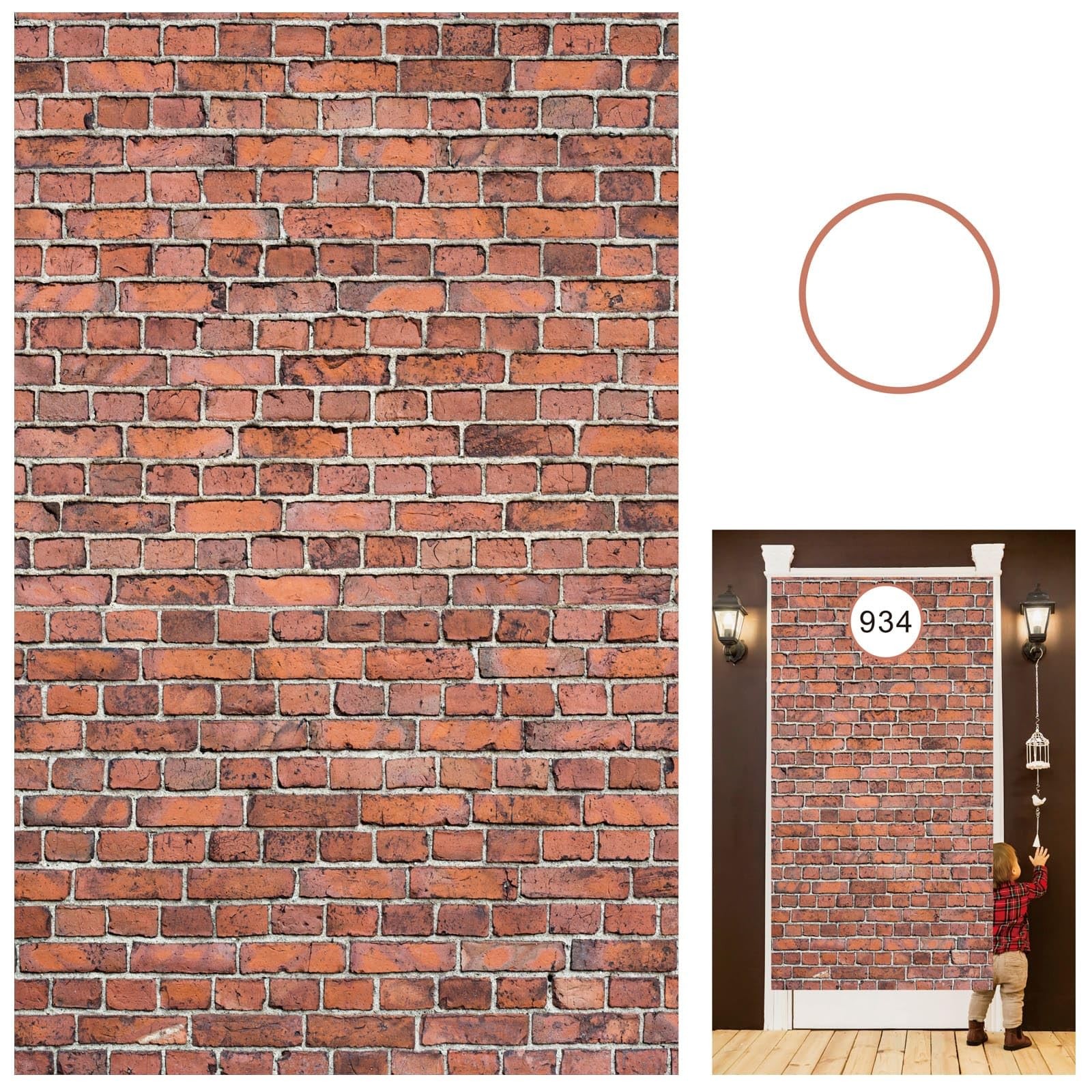 Brick Wall Backdrop,78.7″x 49.2″ Inch Door Curtain, Wizard Party Supplies, Ha