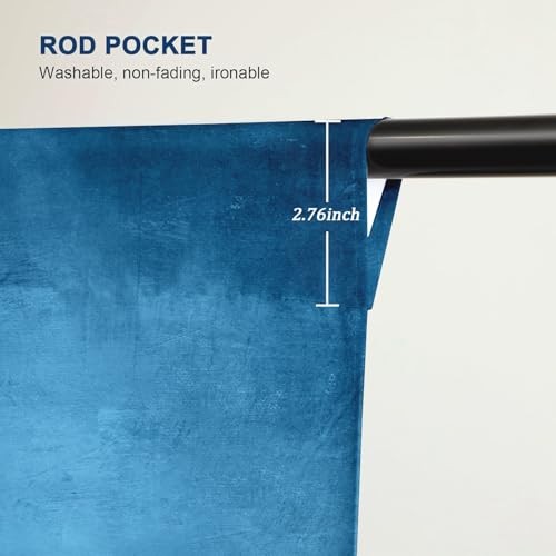 Vintage Backdrop for Photography Photo Backdrop Portrait Photo 5x7ft Blue