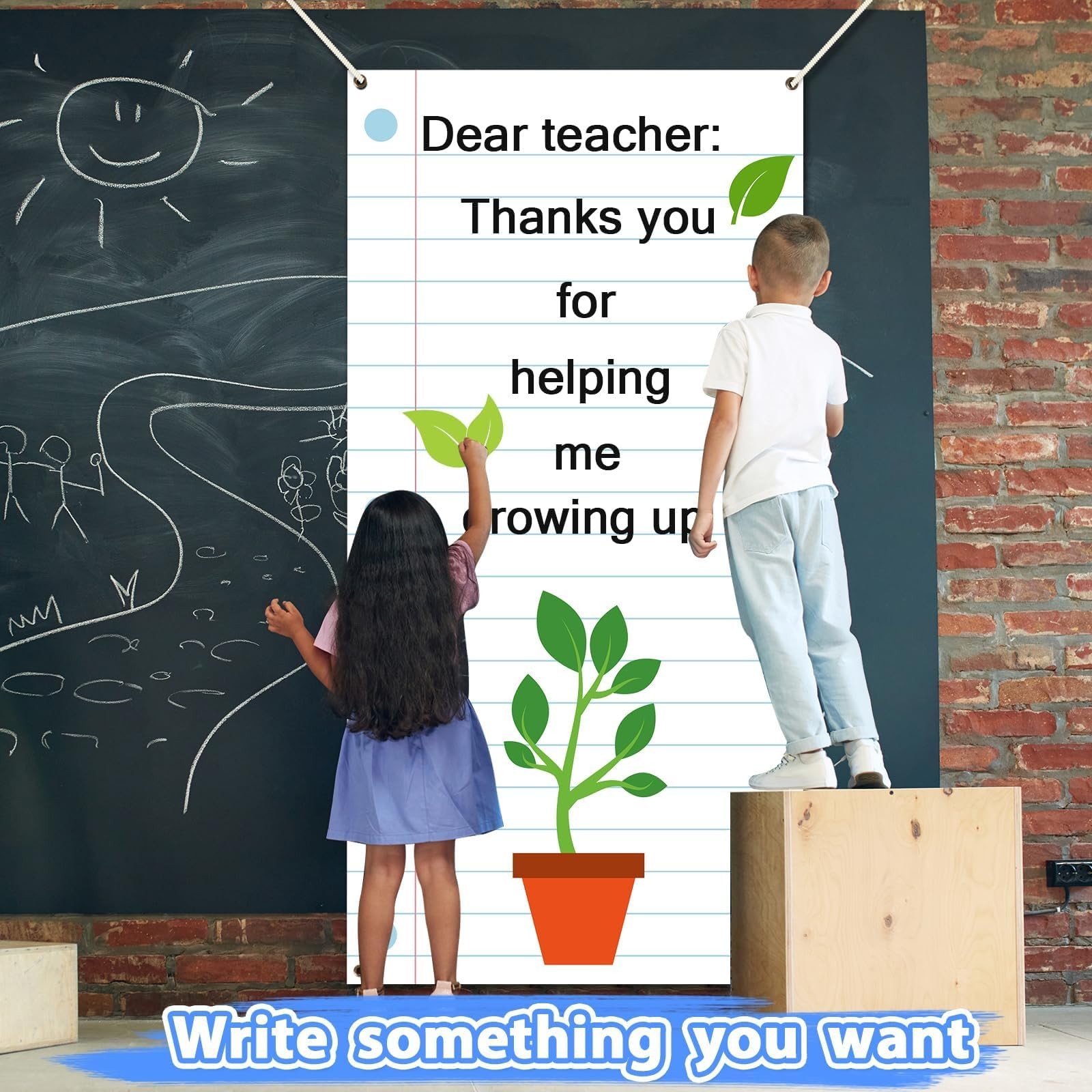 Back to School Door Cover Notebook Classroom Backdrop Decoration Lined Paper …