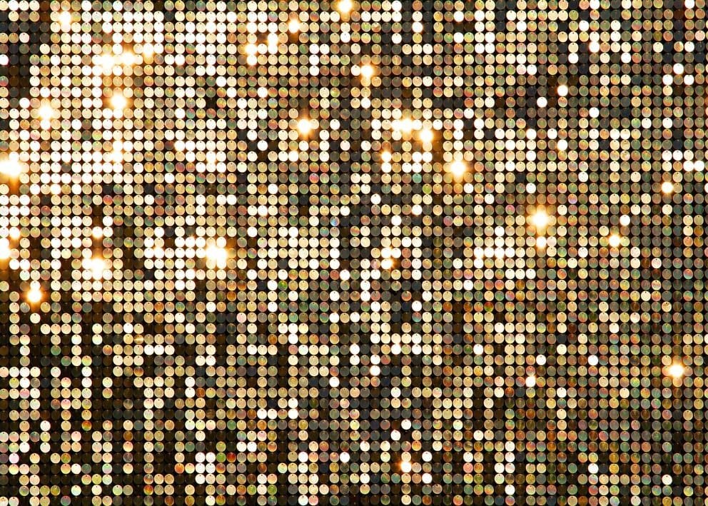 7x5FT Gold Sequin Backdrop Does Not Glow (Better Photo Effect) Vinyl Party New