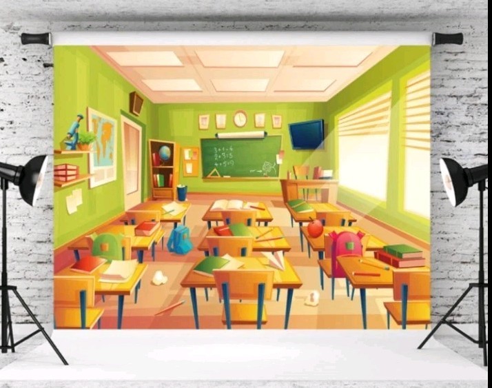 Classroom Theme Photography Backdrop Welcome Back to School Classroom Background