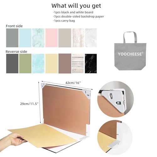 Photo Backdrop Board Product Photography: 7pcs 14patterns Table Top Food