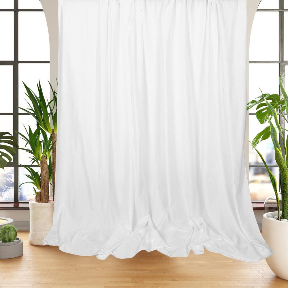 Wrinkle Free White Backdrop For Parties – Polyester Photo Backdrop For Weddings
