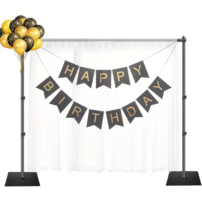 Backdrop Stand Background Stand Kit 6.5 x 6.5 ft for Party & Photo Studio + Case