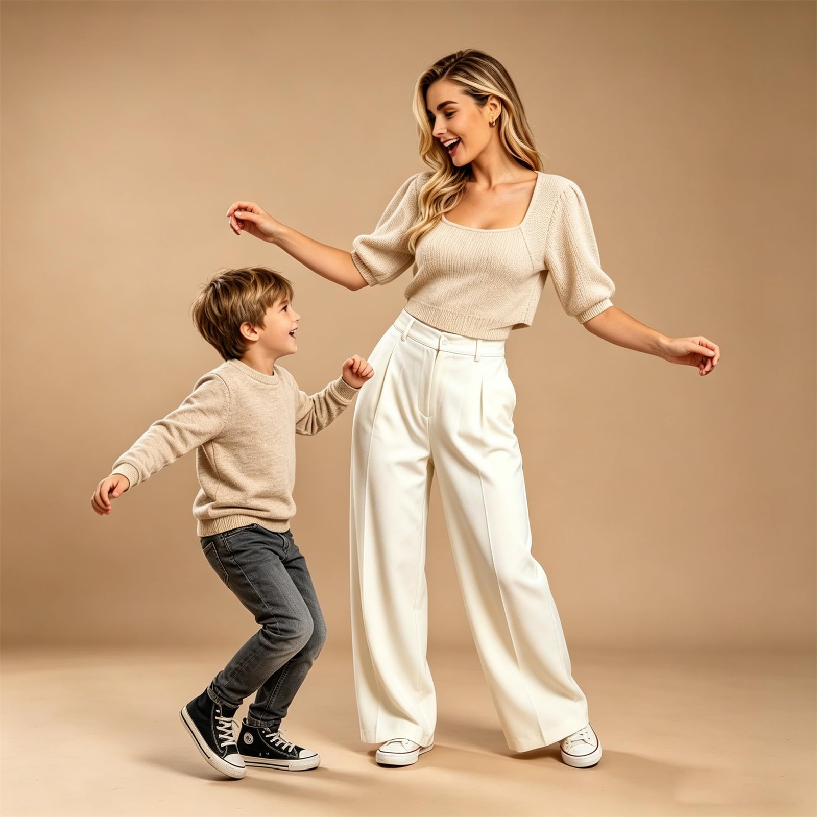 LWAIZSM Seamless Paper Backdrop for Photography, 107”x32.8′, Ivorine
