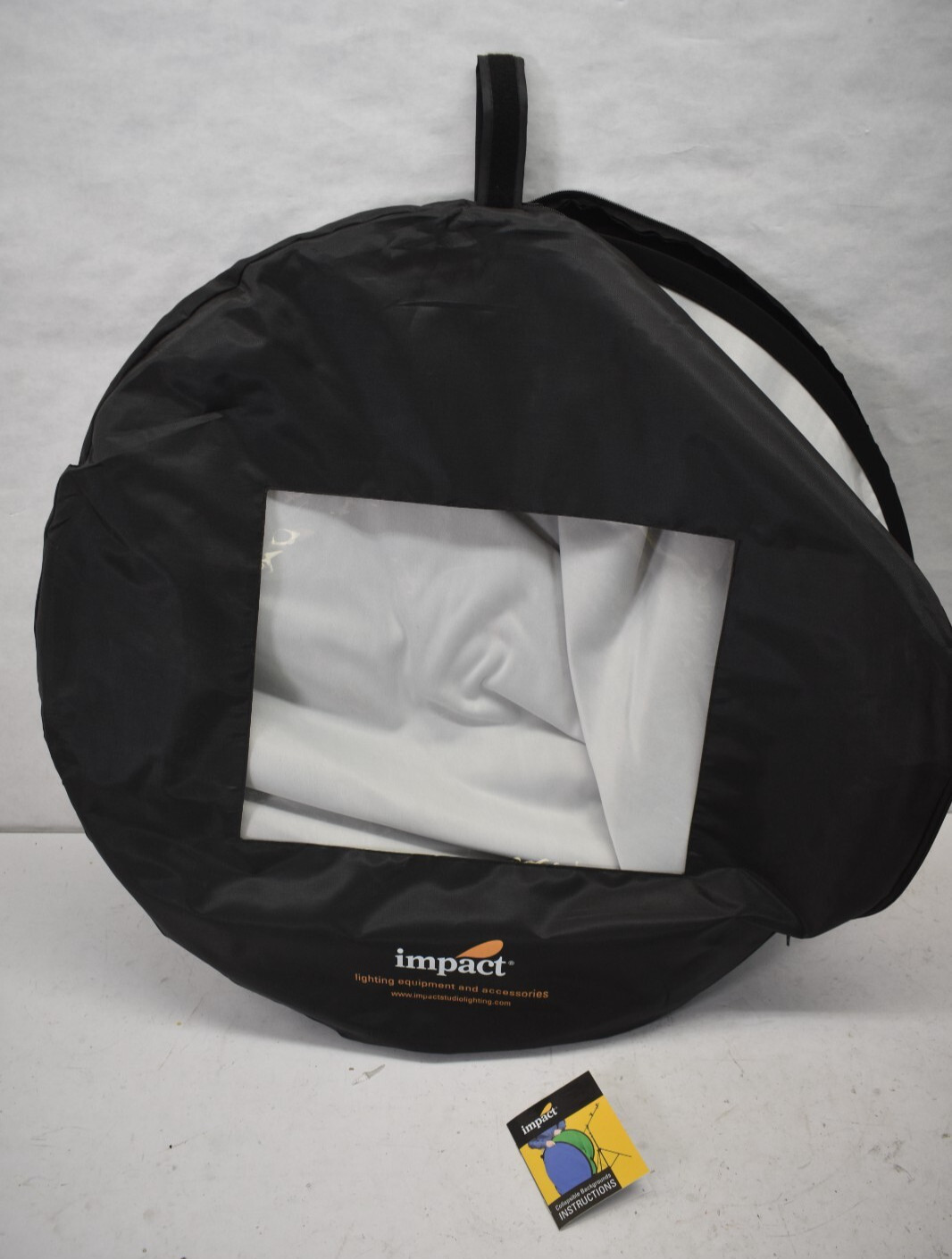 Impact Lighting Collapsible Background Backdrop Circular White 8′ x 10′