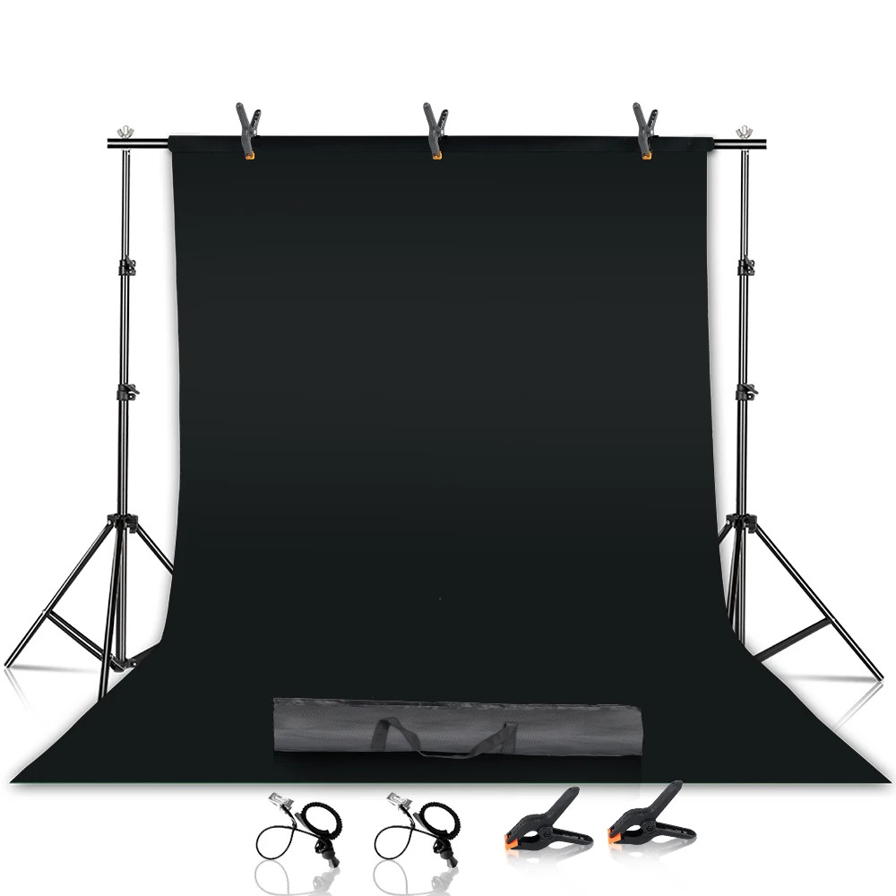 Background Stand Kit Support Frame System Backdrops Adjustable Stand for Photog