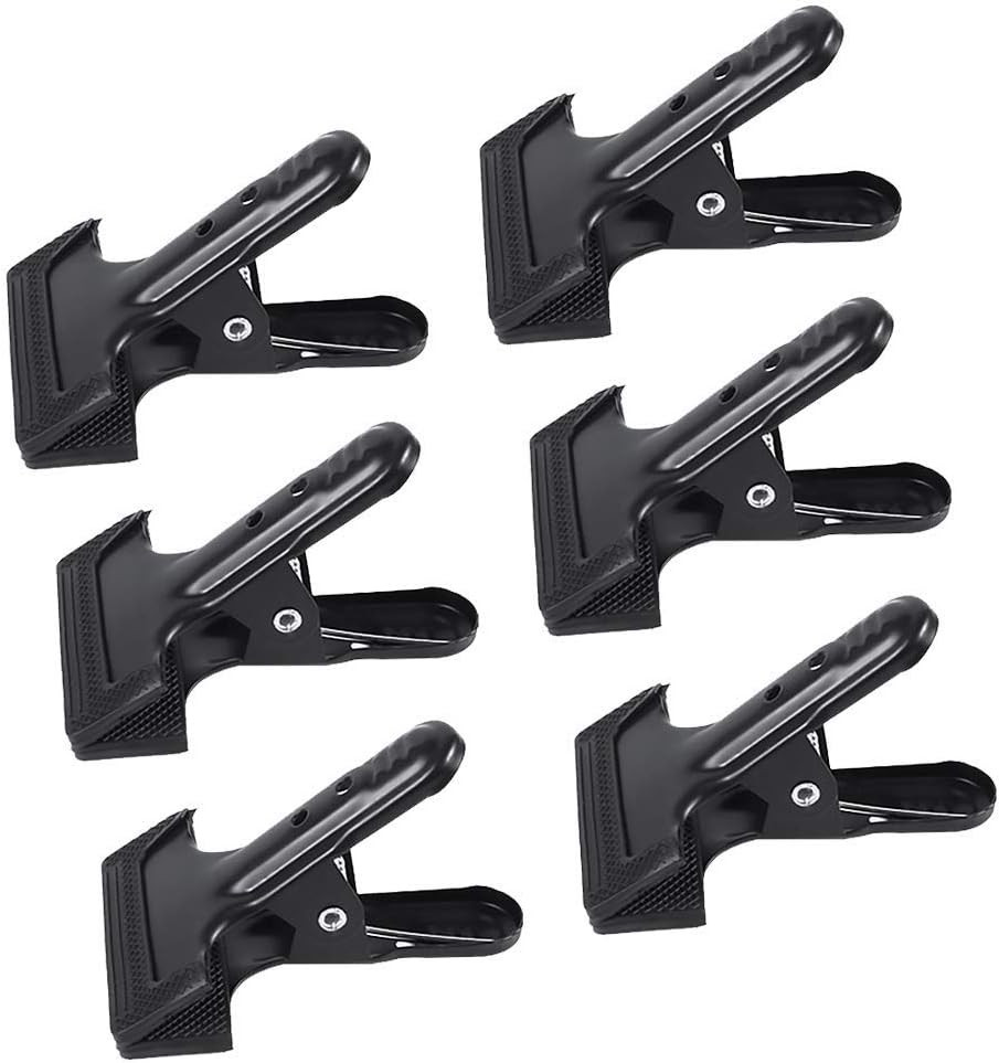 Backdrop Spring Clamps – 6 Pack of 4″ Heavy Duty Clips for Photography Backgroun