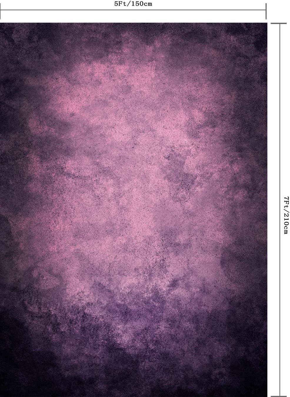 5X7FT Retro Purple Vinyl Portrait Backdrop – Ideal for Professional Photography