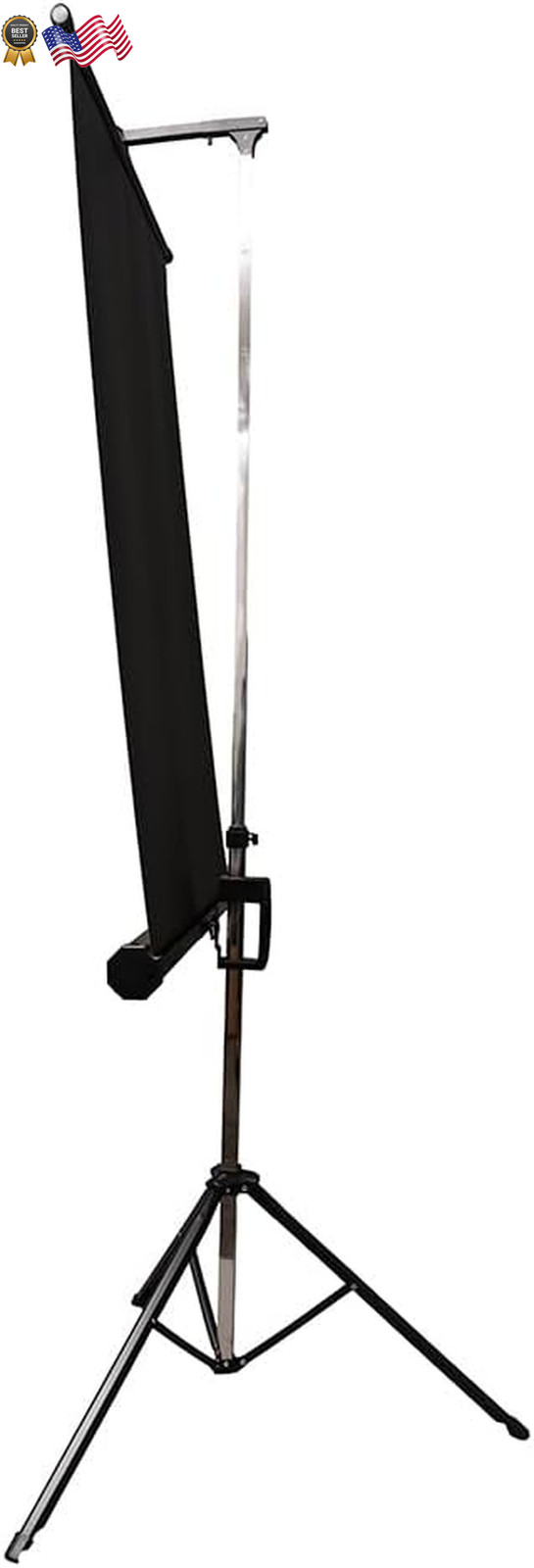 Retractable White Photo ID Backdrop for Passport Photos (Free Standing)