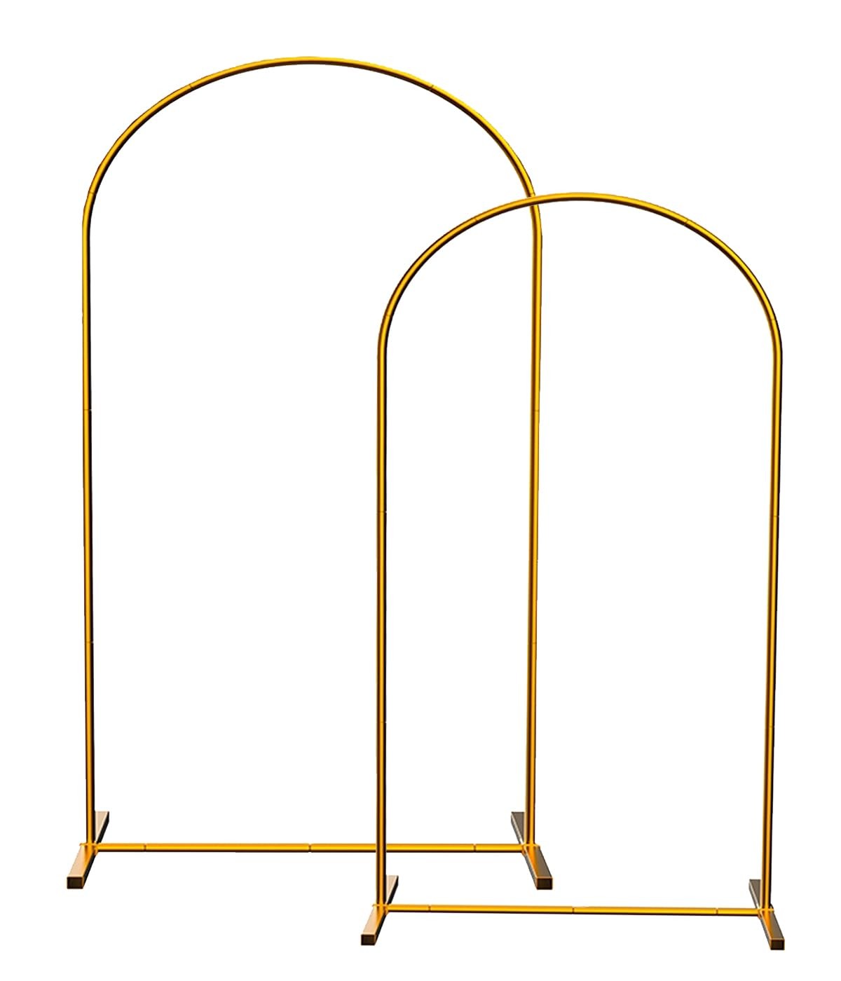 Gold Metal Arch Backdrop Stand Set, 7.2ft / 6.6ft / 6ft Balloon Arch Frame fo…