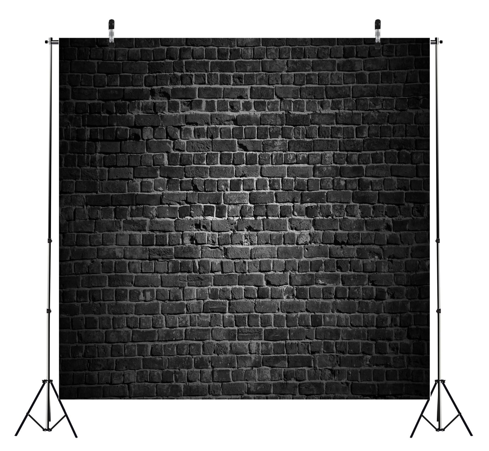 10x10ft Vintage Black Brick Wall Backdrop – Party Decor, Photoshoot, Home Studio