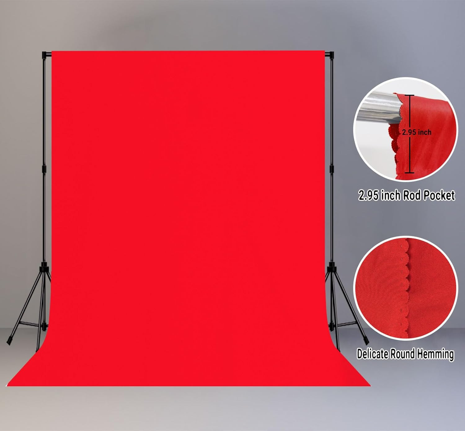 8X10Ft Red Screen Backdrop for Photography Red Photo Booth Backdrop for Photogra