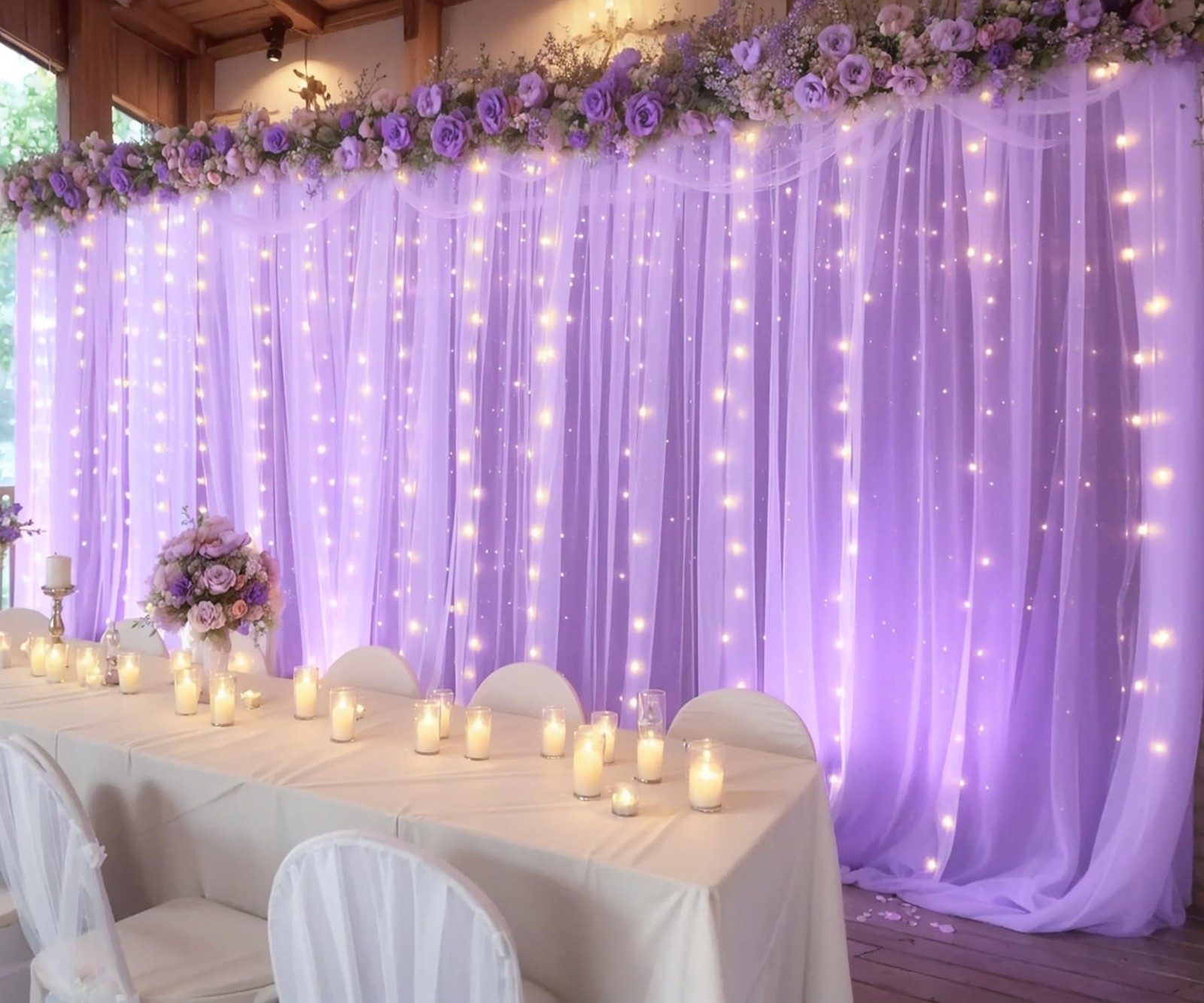 10ft x Lavender x ( 5ft(W) x 10ft(H), 2 panels ),
