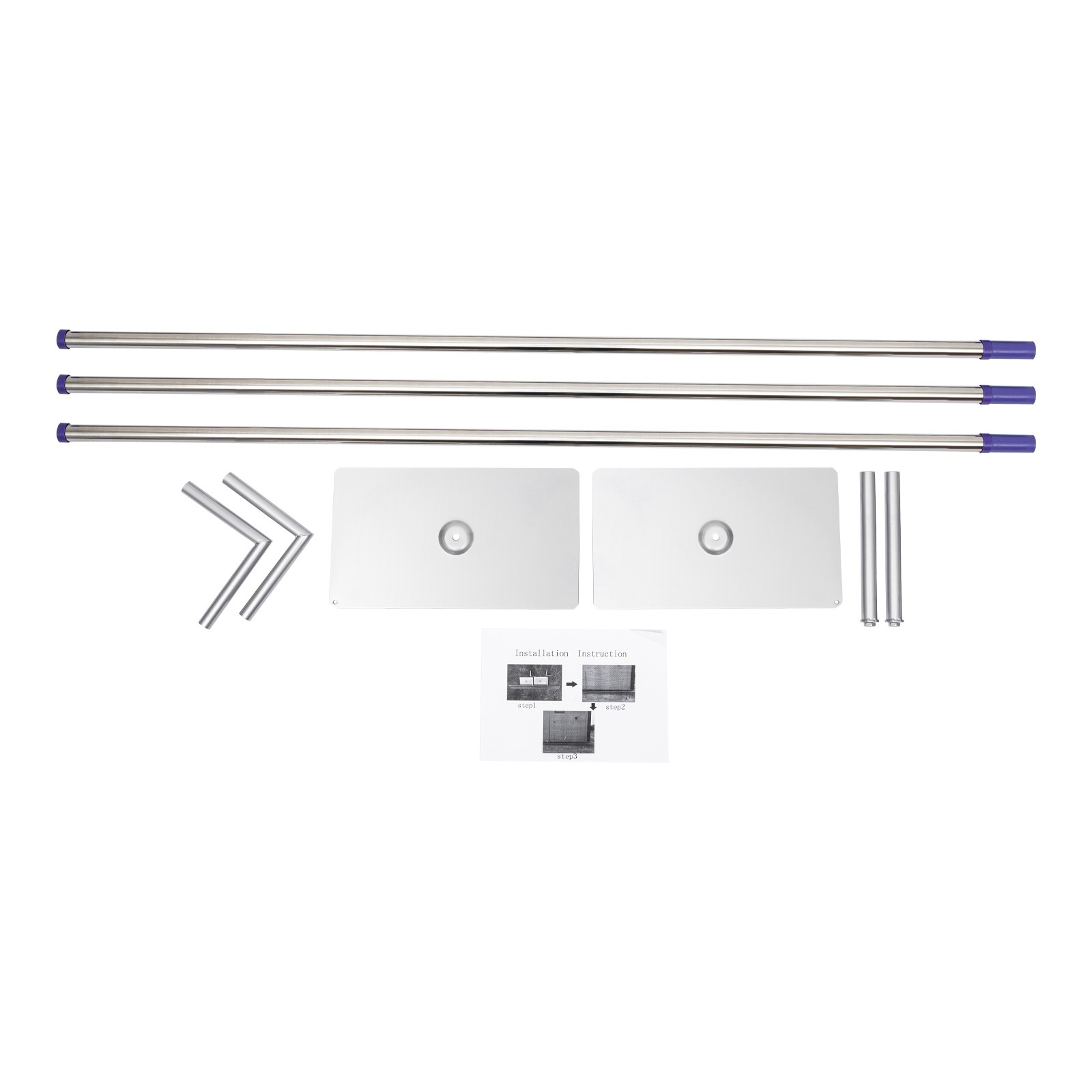 10FT Heavy Duty Backdrop Stand Kit Background Photography Stainless Steel