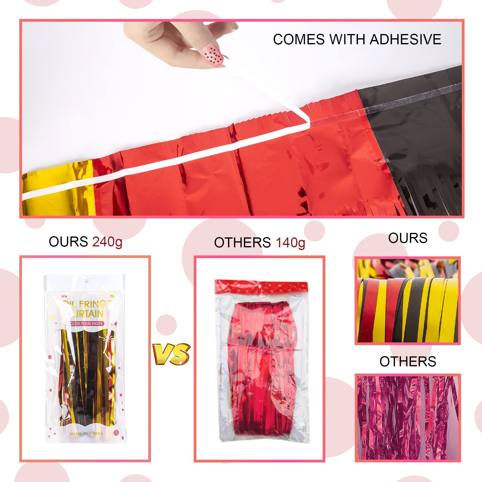 Cartoon Mouse Birthday Party Supplies | Tinsel Foil Fringe Curtains & Props