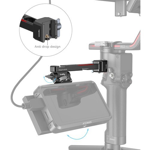 SmallRig Monitor Mount with NATO Clamp for DJI RS2/RS3/RS4/RS5