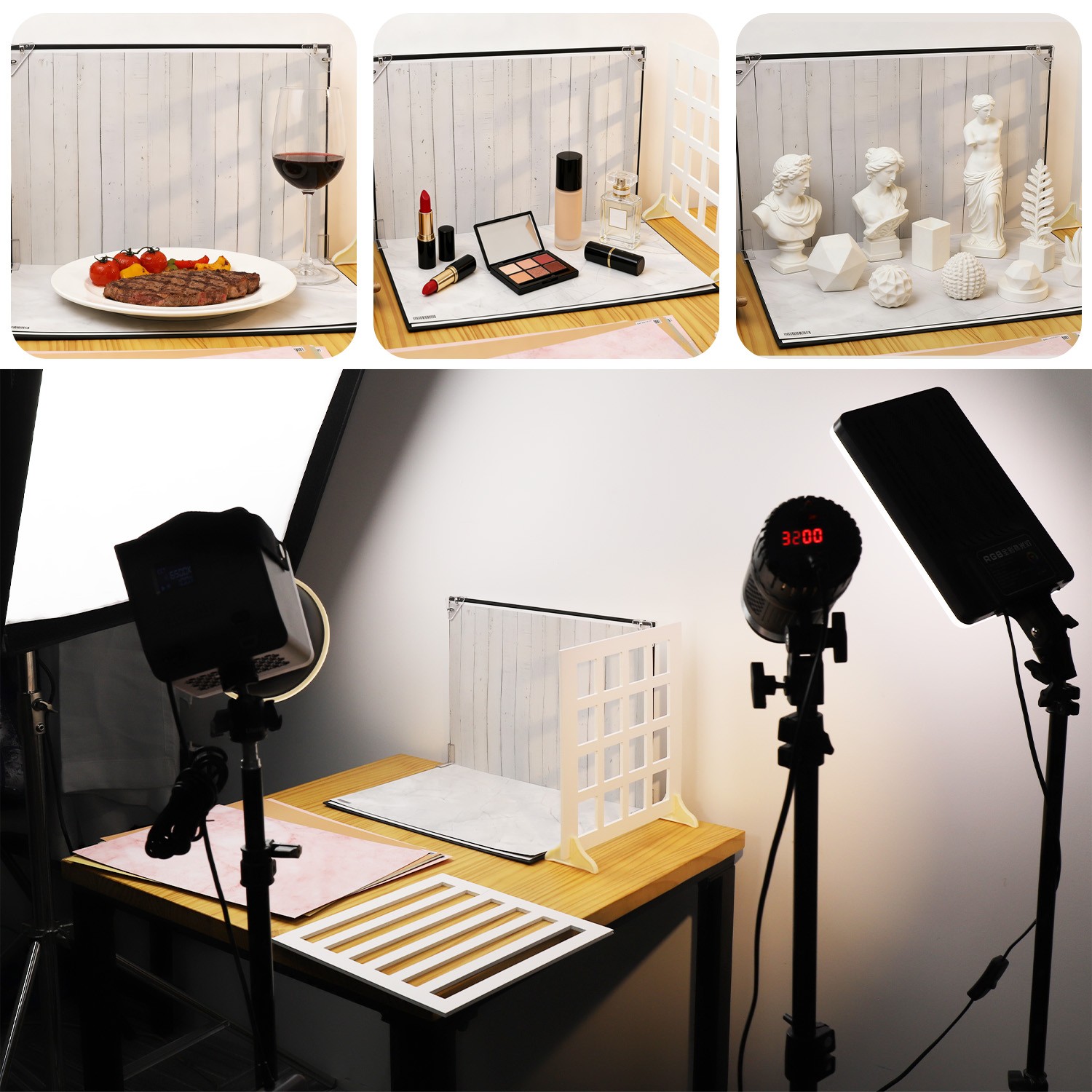 Photography Background Paper Photo Prop Backdrop Board For Food Small Product