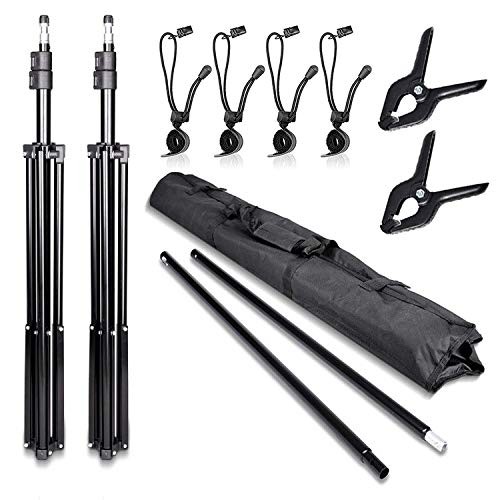 Photo Video Studio 10x7ft(WxH) Adjustable Backdrop Support System Kit Backgro…