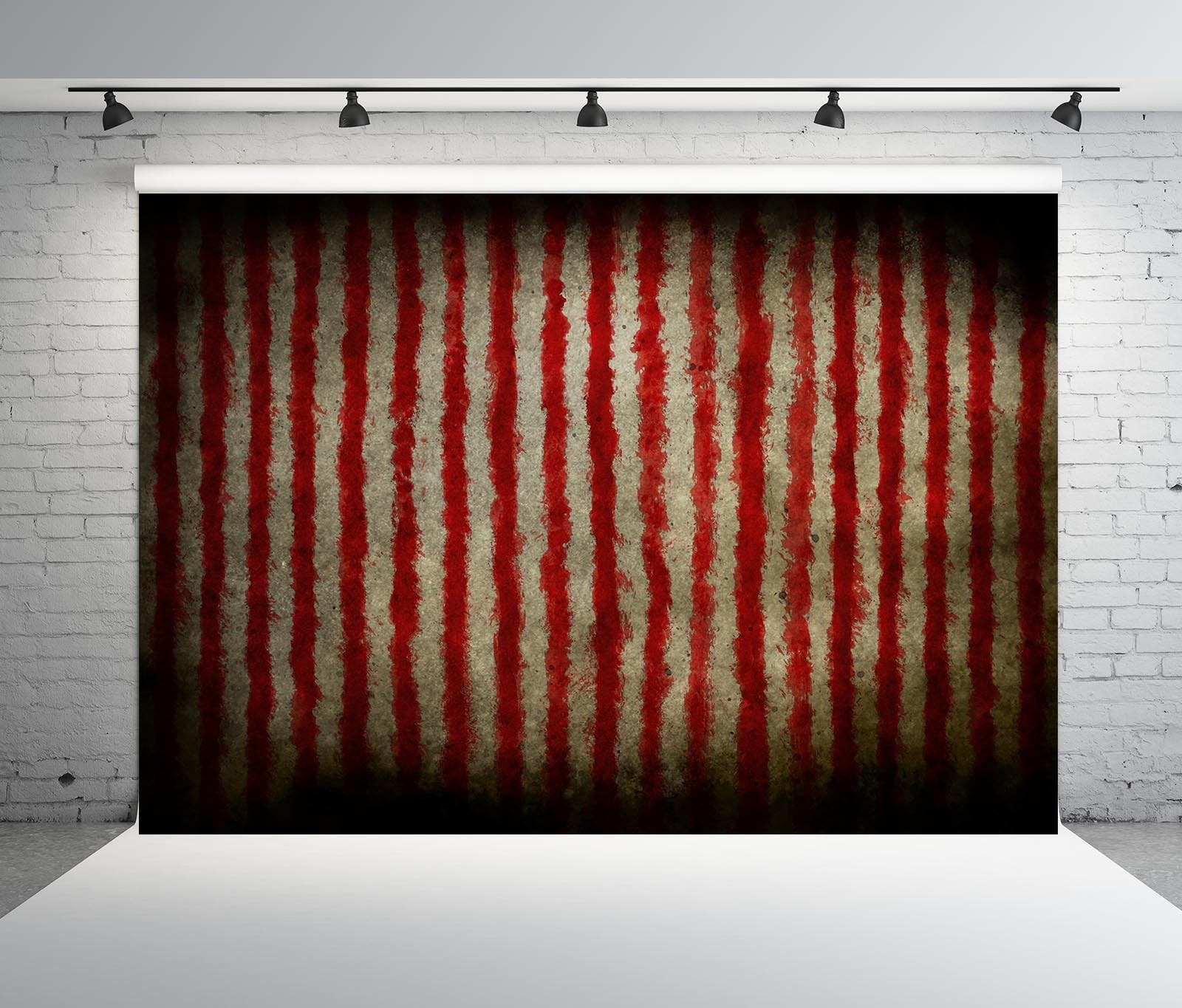 BELECO 8x6ft Fabric Evil Halloween Circus Backdrop for 8x6FT, A12077