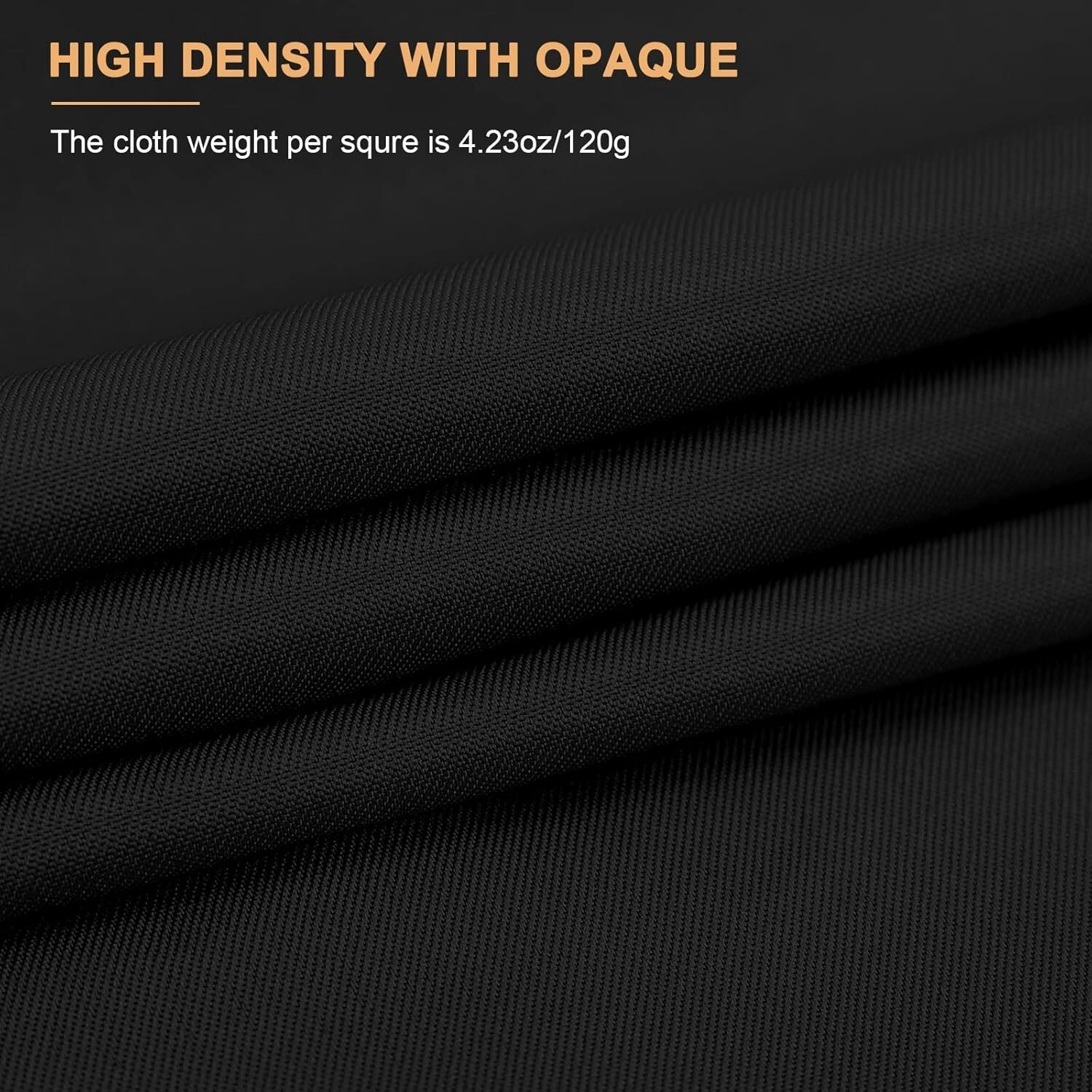 Aimosen 10 x 7 FT Black Backdrop Background for Photography, High Density