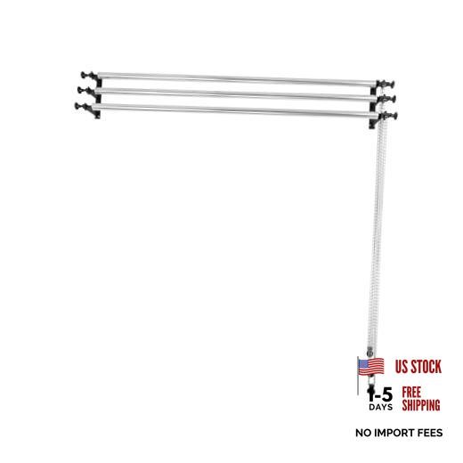 Photography Backdrop Roller Support Silver Metal Chains +120inch Crossbars