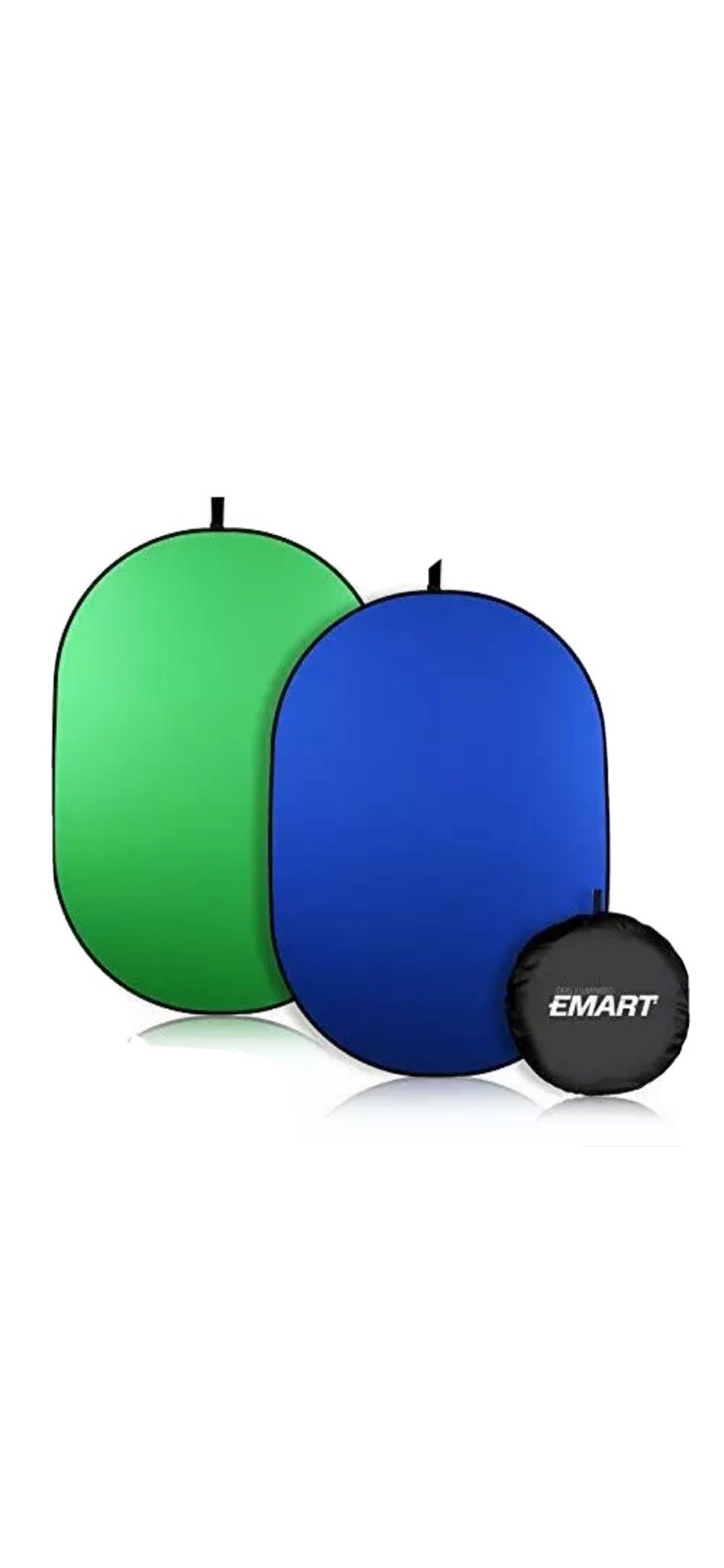 EMART Portable Green Screen Backdrop 5 x 6.5ft Collapsible Pop Up Chromakey B…