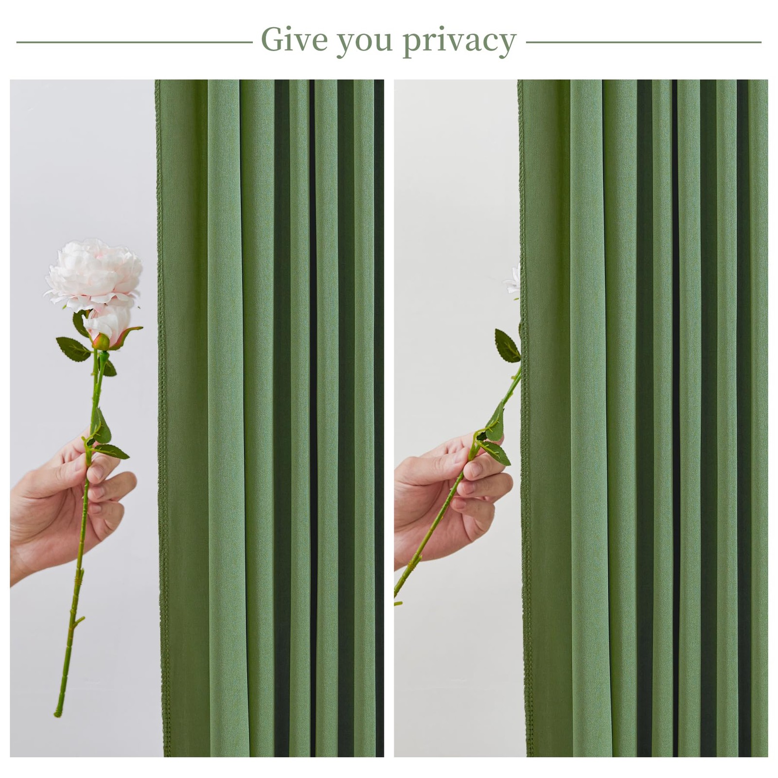 2 PCS Valley Dark Green Backdrop Curtains 5×10 Ft Panels Party Photography