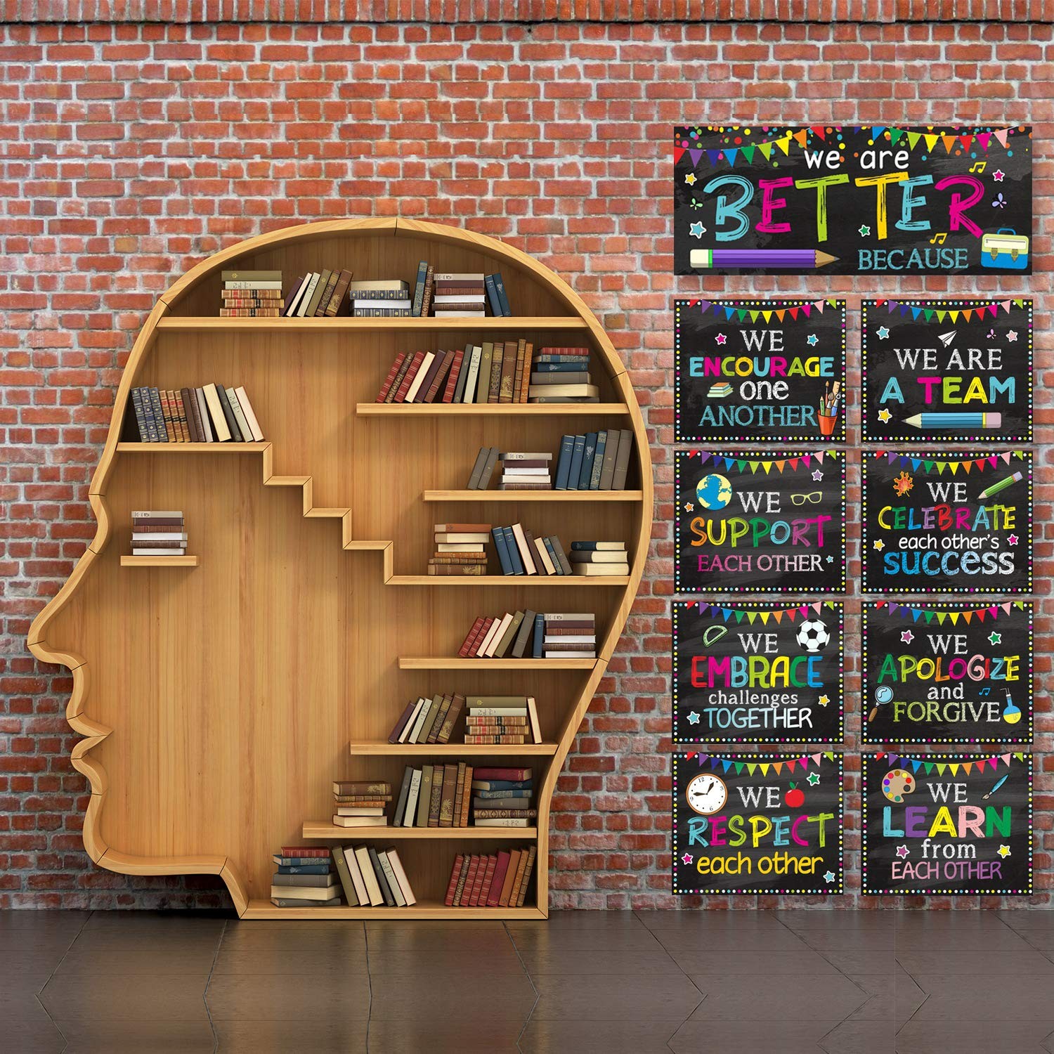 Classroom Decoration Motivational Bulletin Board Poster Back to School Banner…