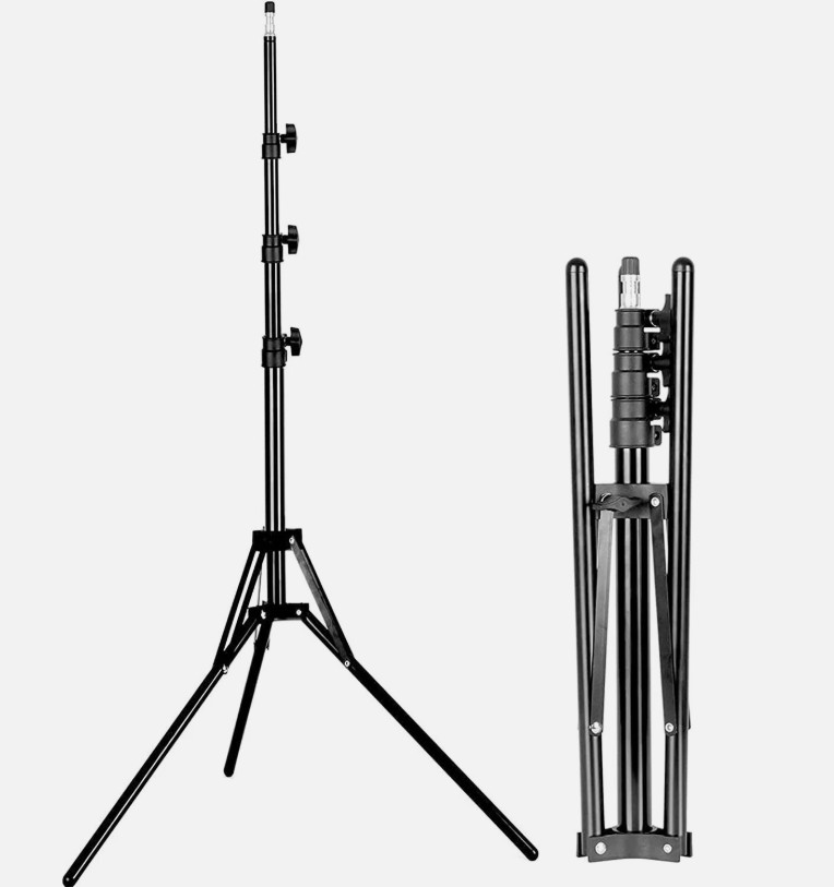 Fodoto 6 Ft / 1.7m Reverse Folding Stand – Video Photo Light Selfie Support