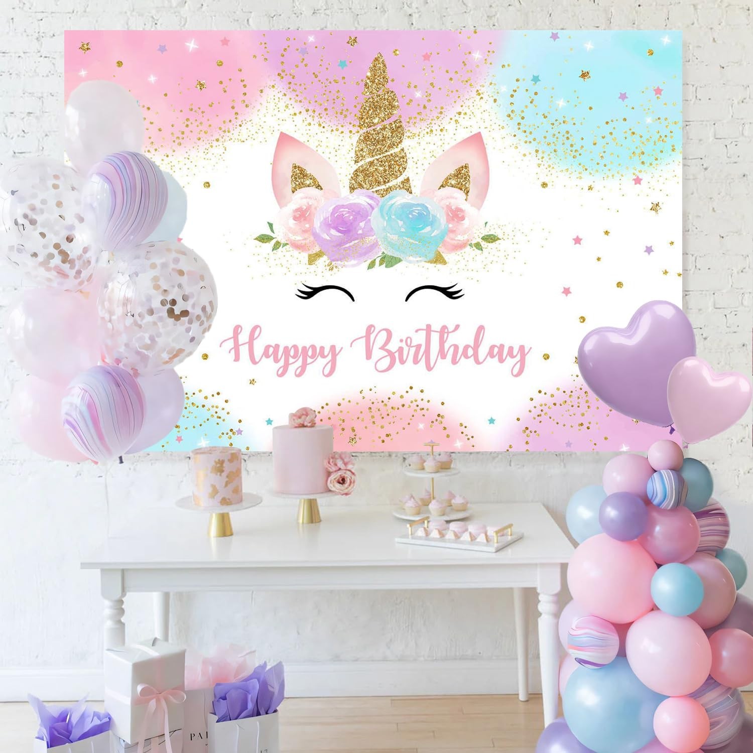 Fondo de decoración de cumpleaños de 1,5 x 0,9 m, accesorios fotomatón, pancarta