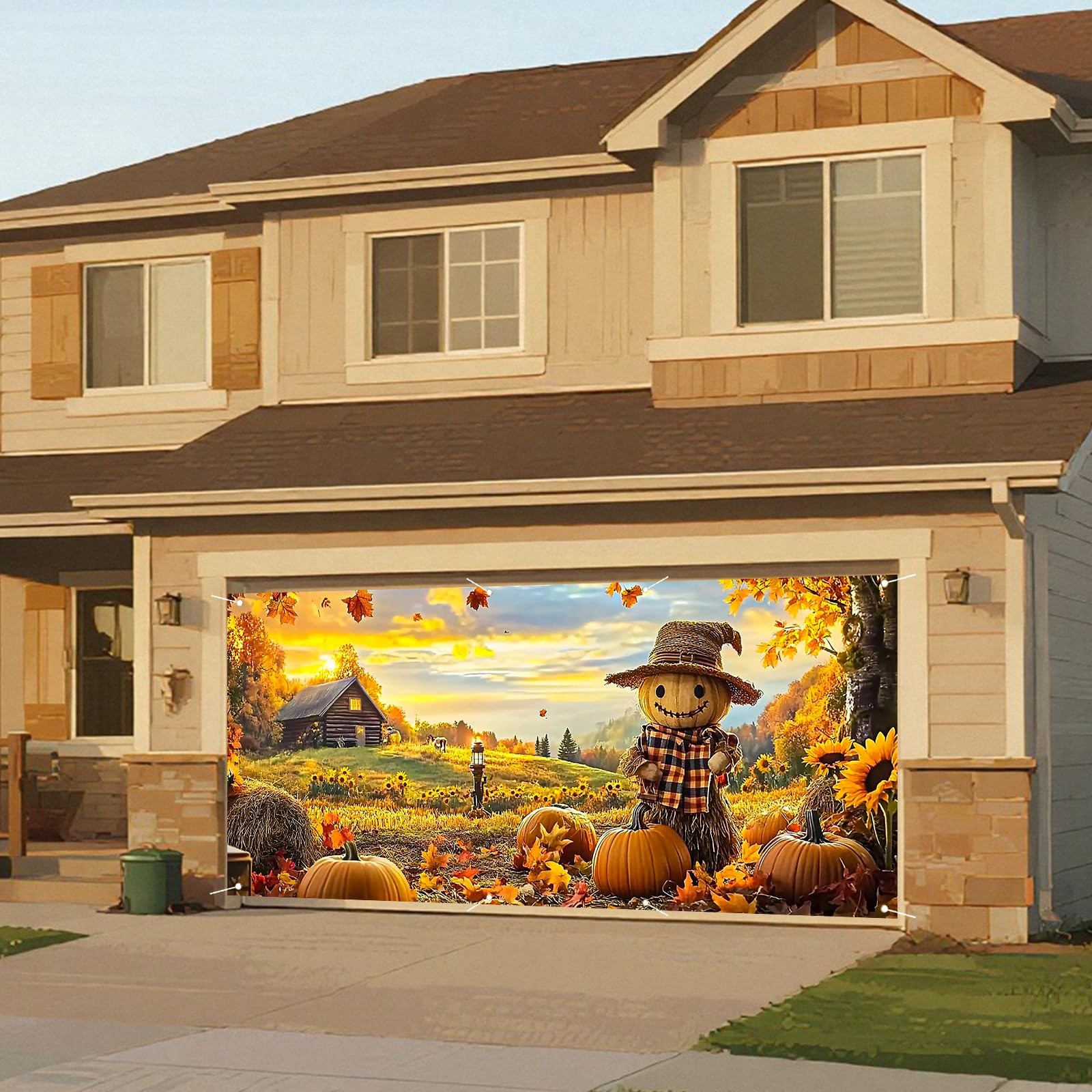 6x13ft Autumn Farm Garage Door Banner