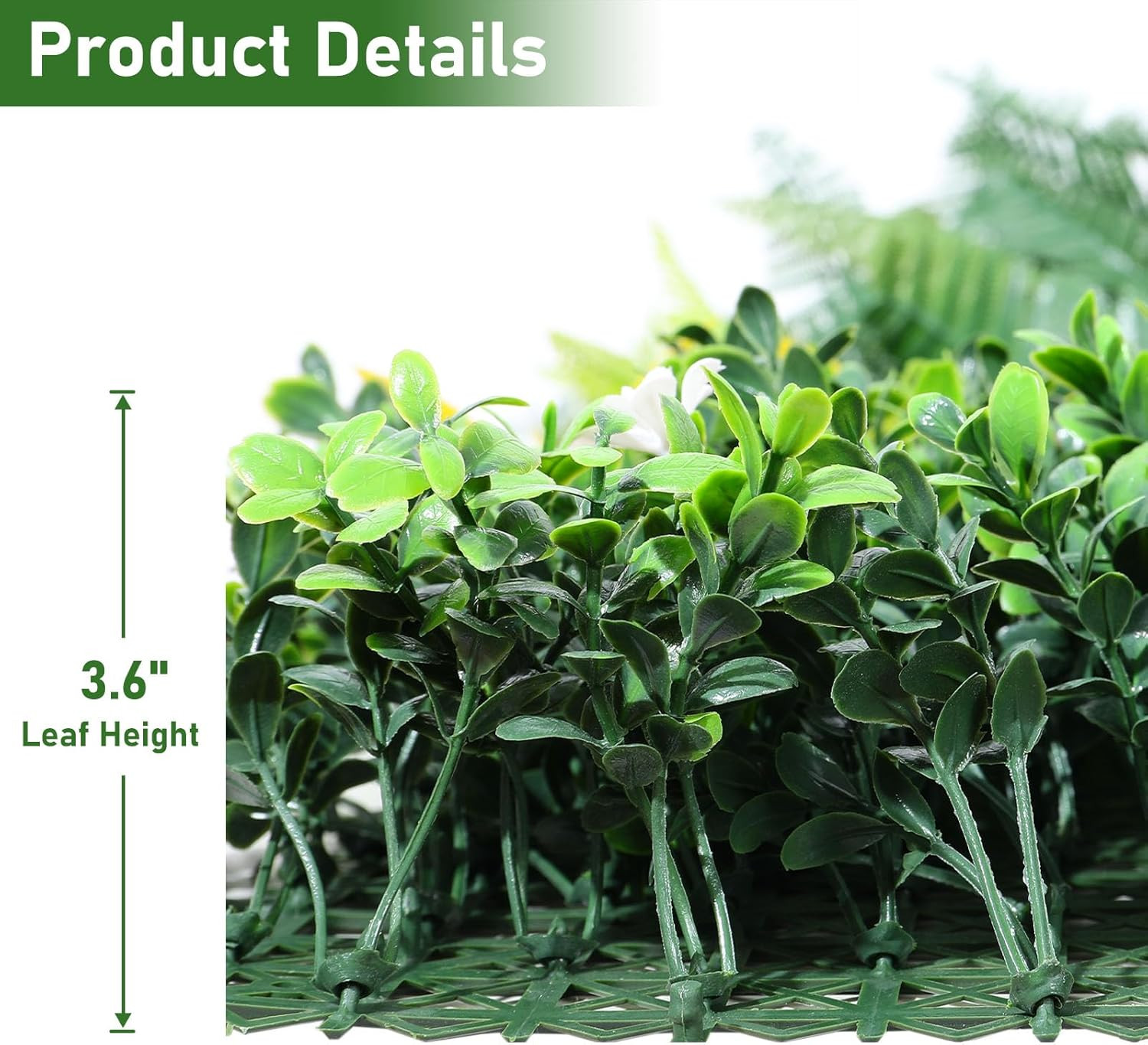 40″x40″ Artificial Grass Wall Panels – UV Protected Greenery Decor for Events