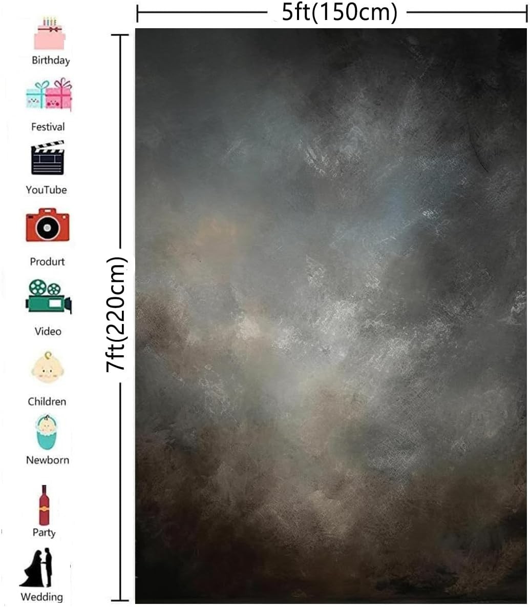 Machine Washable 5x7ft Bright Abstract Backdrop for Versatile Event Photography