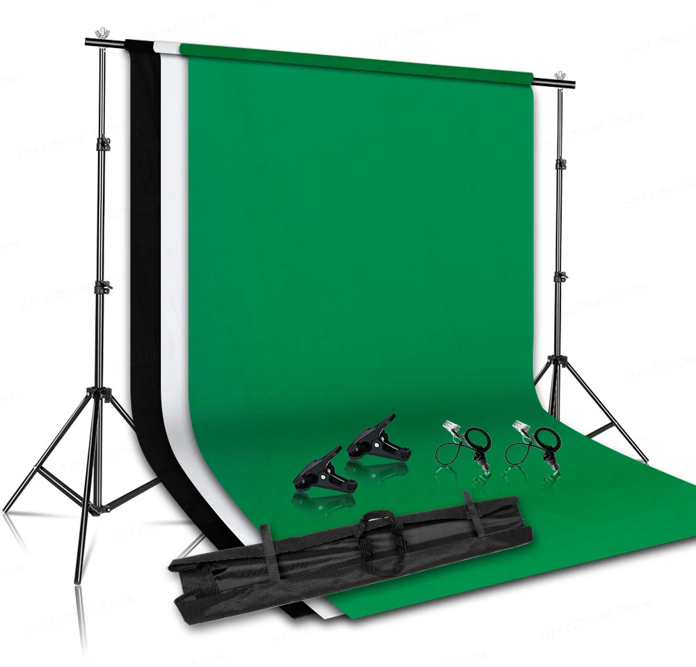 Background Stand Kit Support Frame System Backdrops Adjustable Stand for Photog