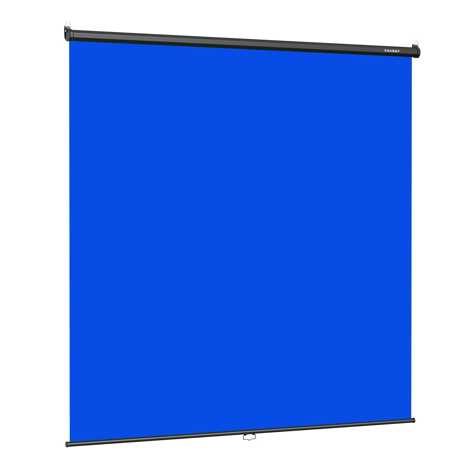 RAUBAY Retractable Pull Down Blue Screen – 78.7″ x Wider(78.7 x 86.6in),