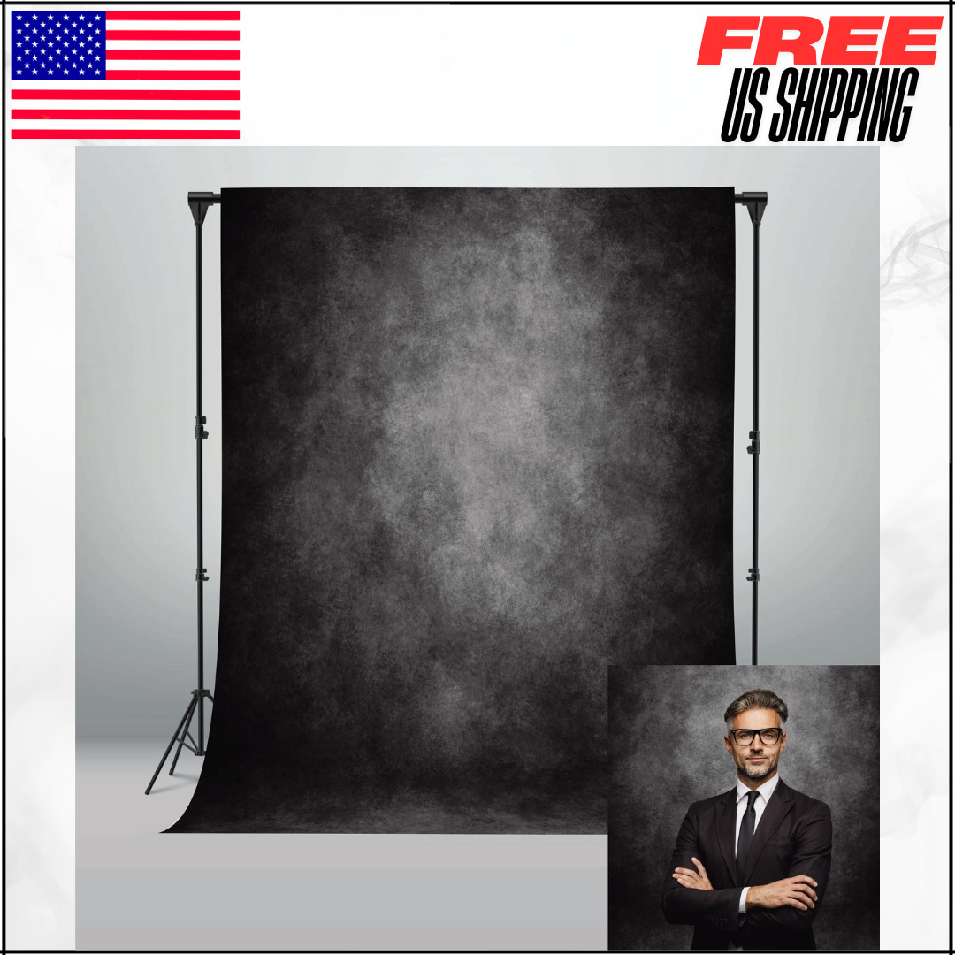 Abstract Black Dark Grey Photo Backdrop Cloth Background For Photography 5X7′