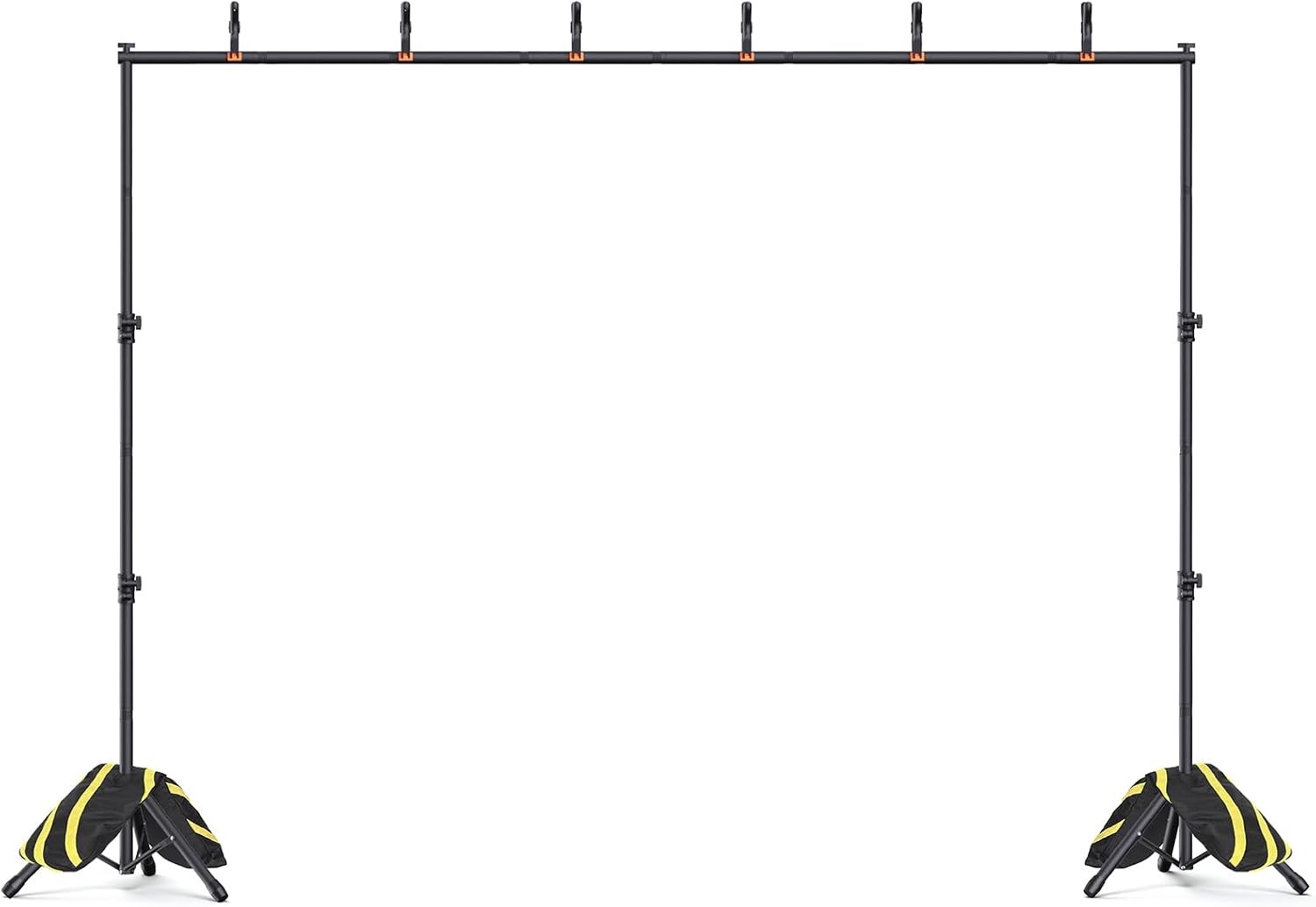 Backdrop Stand 10×7.5ft(WxH Heavy Duty Adjustable Photo Back Drop Stand kit