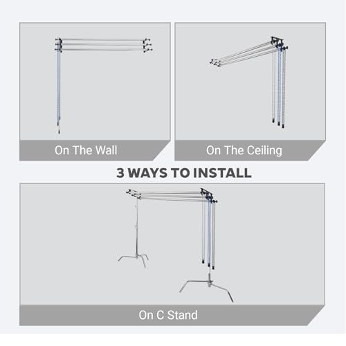 120″ Backdrop Roller 3 Crossbars System