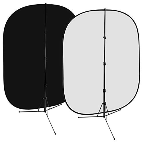 5×7 (foot) Collapsible 2-in-1 5x7in Standard Packaging Black + White