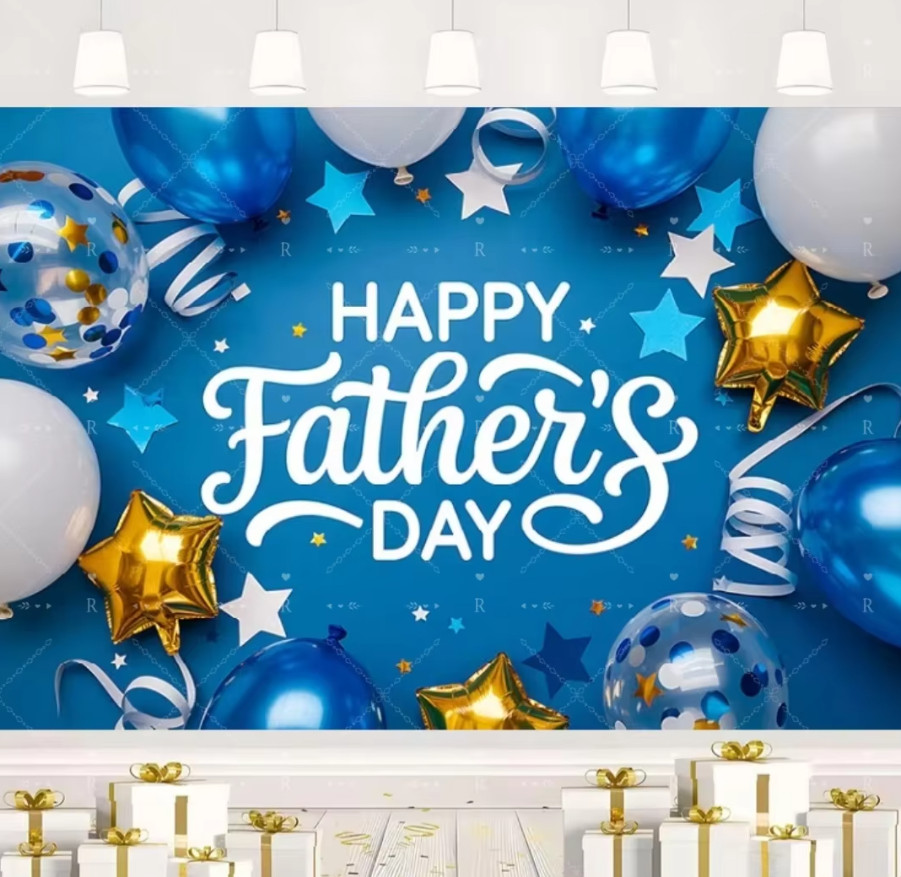 Happy Father’s Day Backdrop Banner Feliz Dia Del Photo Background Padre Party