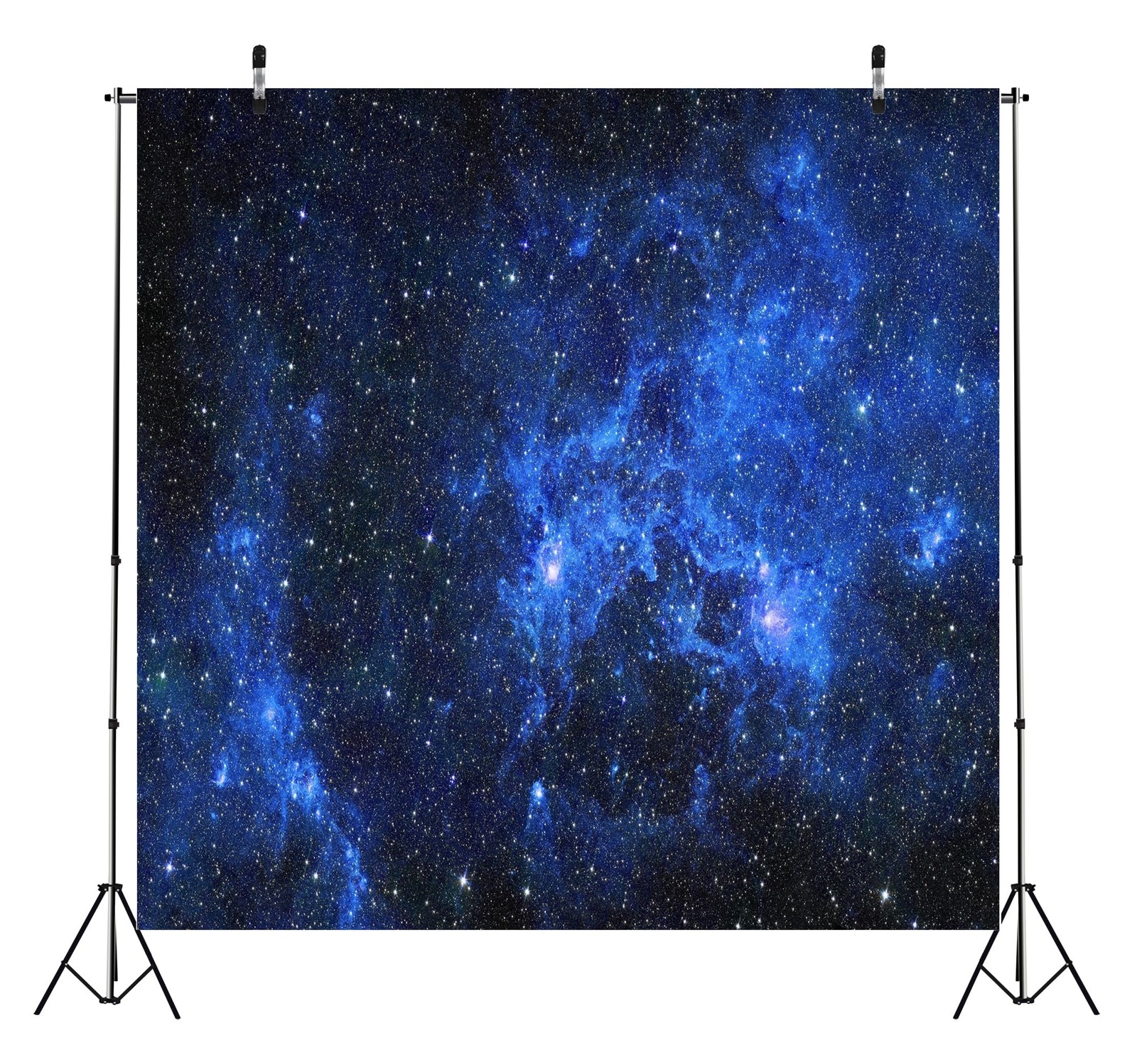 8x8ft Fabric Galaxy Stars Backdrop Starry Night Sky Outer Space Galaxy Backdr…
