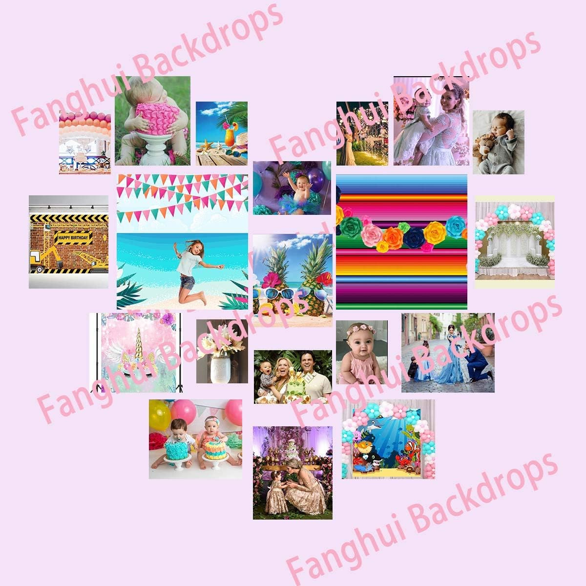 7X5Ft Color Fiesta Theme Photography Backdrop Stripes Mexican Festival Dessert