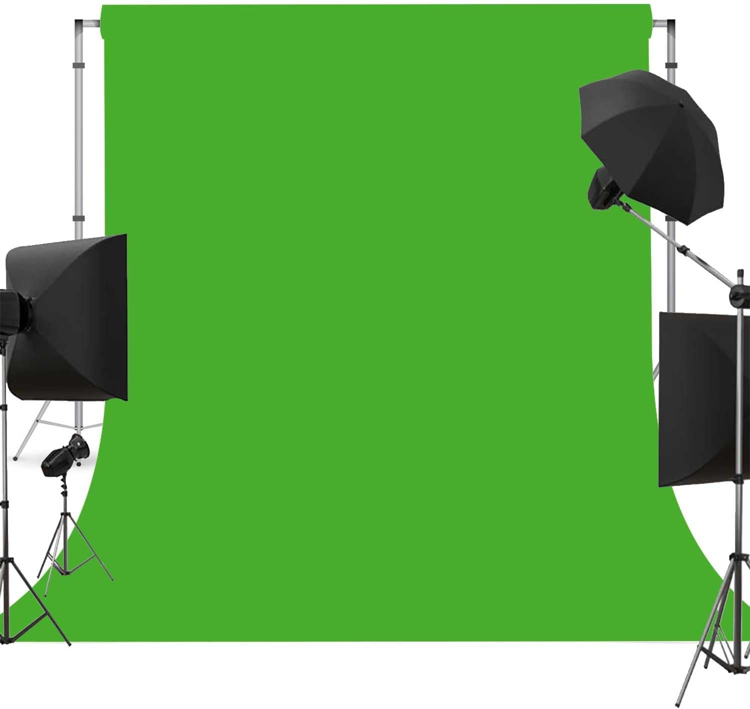 Green Screen Photo Backdrop for Photoshoot Green Background for Video 8×10 FT