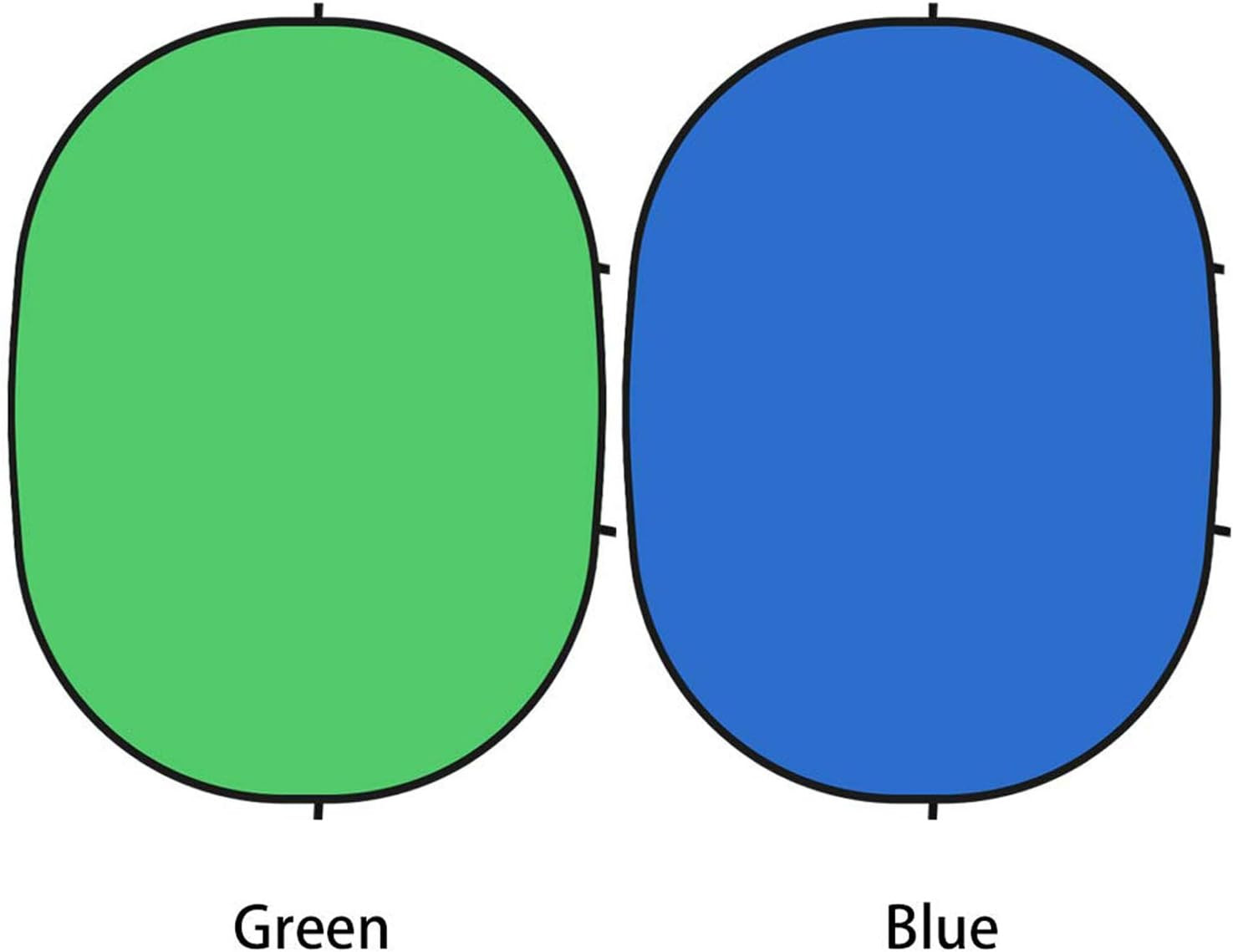 5X7Ft/1.5X2M Chromakey Backdrop with 7.8Ft/2.4M Stand, 2-In-1 Green Screen and B