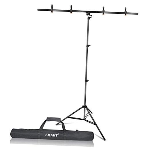 T-Shape Portable Background Backdrop Support Stand Kit 5ft Wide 8.5ft Tall