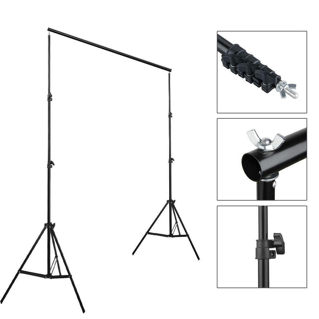 10FT Photography Photo Backdrop Support Stand Set Background Crossbar Kit Best