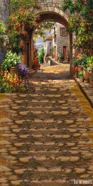 10’x20′ CP Spring Arch Lane Scenic Microfiber Fabric background backdrop BHF1695