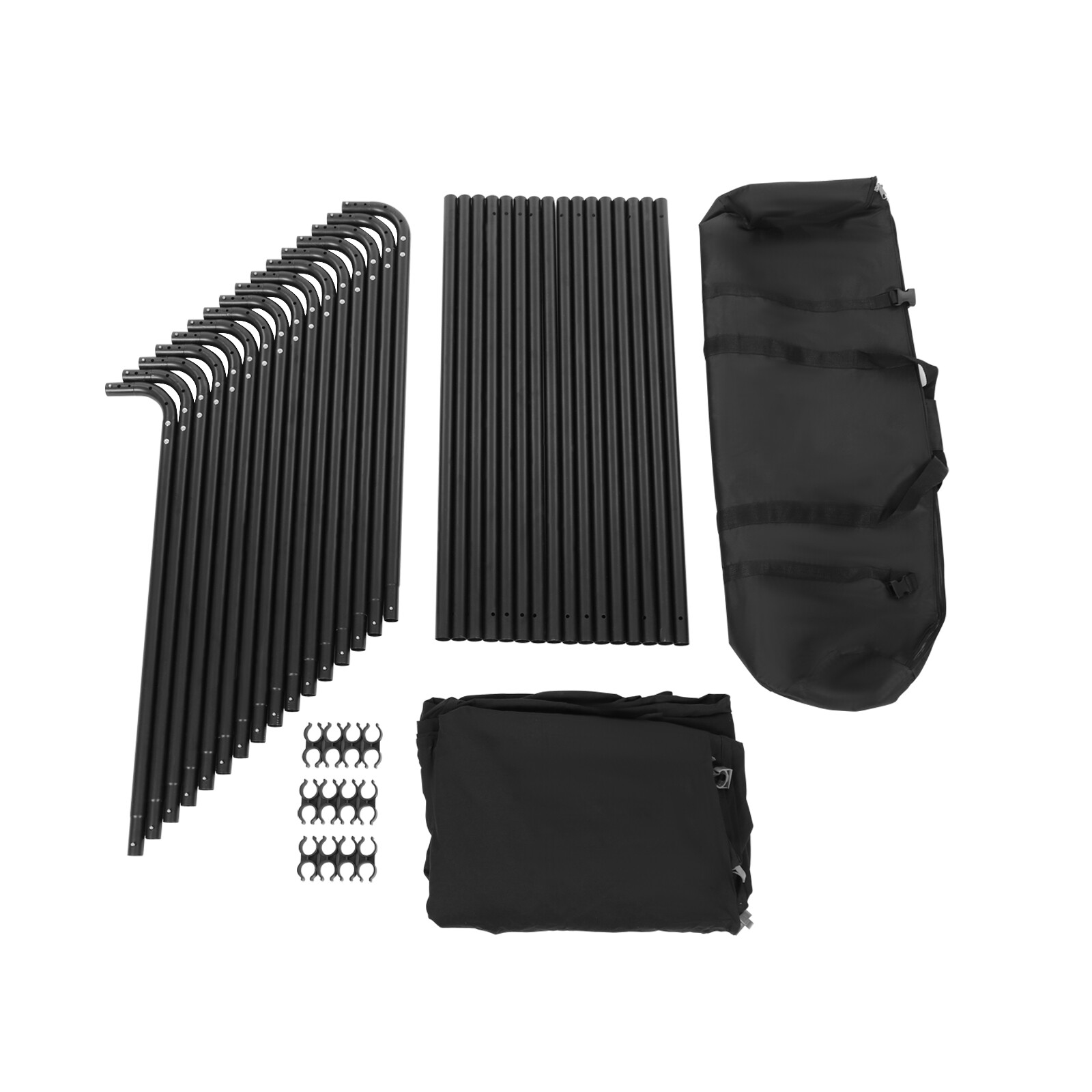 Backdrop Stand Floor Standing Photography Backdrop Stand w/Black Cloth 4*2.4m~