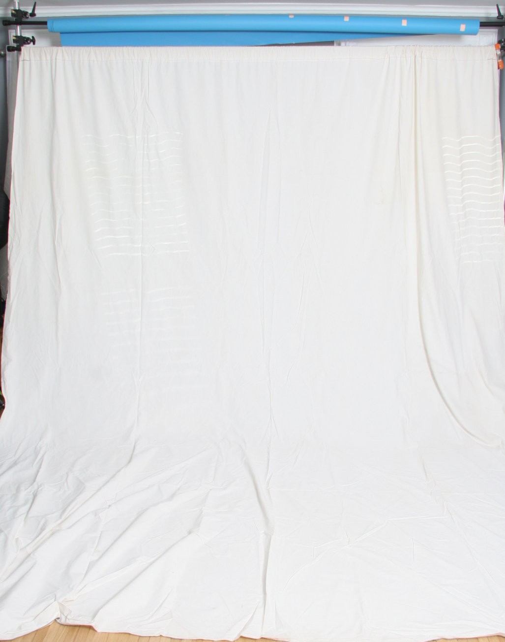 Backdrop Muslin/ Cotton Blend Fabric 10’x16′ White/ Cream for Still or Video